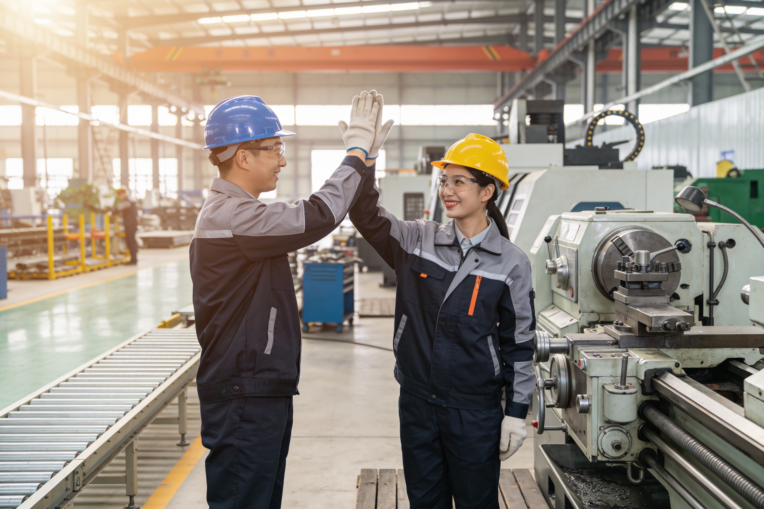 men and women in industry today