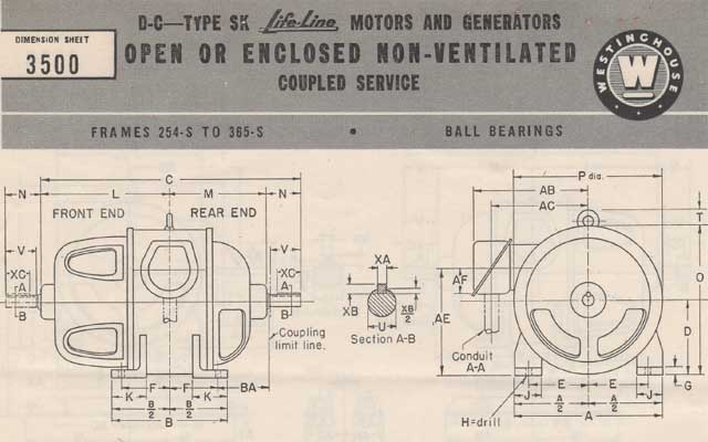 Westinghouse coupled motors