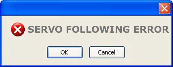 what is a servo following error